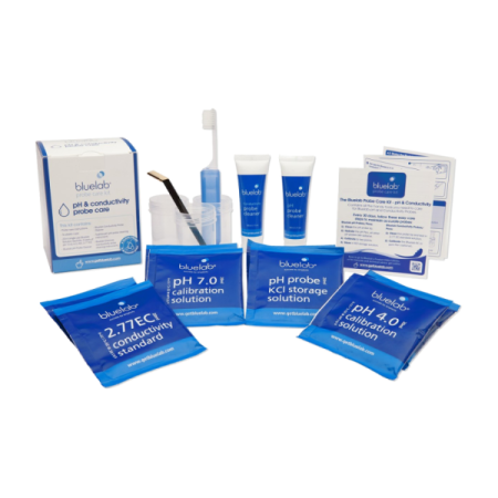 BlueLab pH + EC Schoonmaak & Calibratie kit