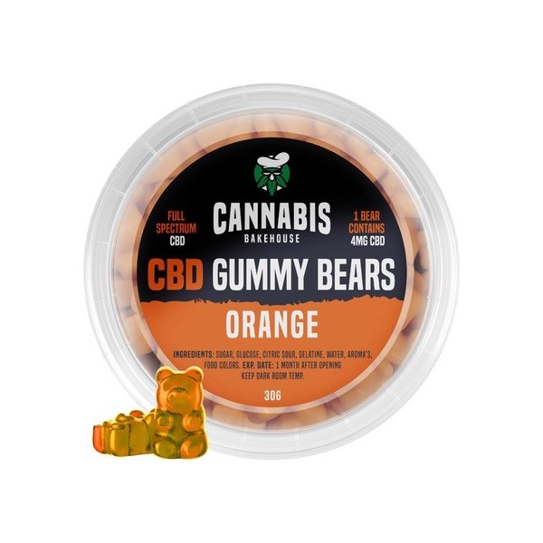 CBD Gummy Bears 30 gr Plastic Bakje | Diverse Smaken | Cannabis Bakehouse
