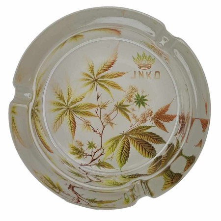 Cannabis Asbak Glas | Asbak met Wiet Print | JNKO