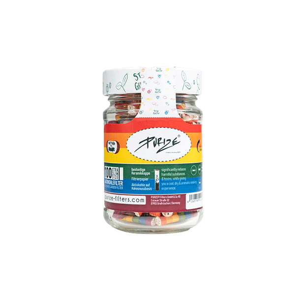Purize XTRA Slim Filtertips 100 stuks Jar | 3 Kleuren