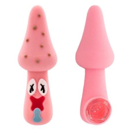 Silicone Wietpijp Paddenstoel | 5 Kleuren