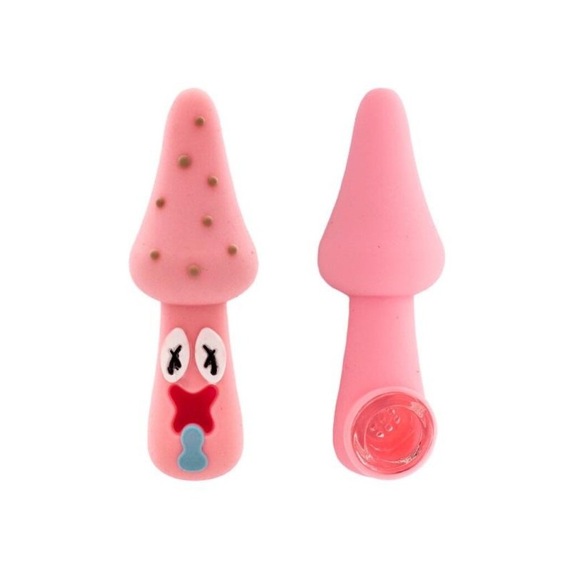 Silicone Wietpijp Paddenstoel | 5 Kleuren