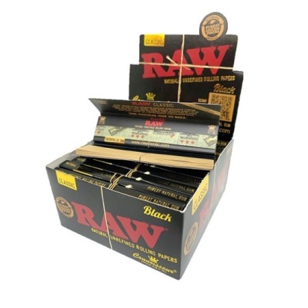 RAW Black Conoisseur | Vloei en Tip | Kingsize Slim