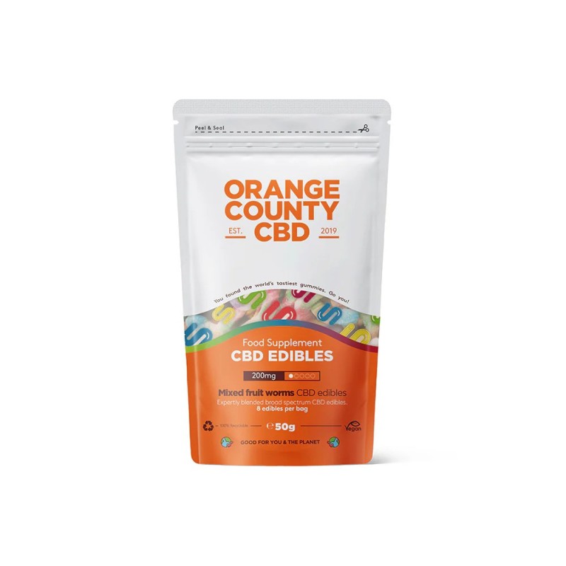 Orange County CBD Zure Wormen |  Broad Spectrum | 200 MG