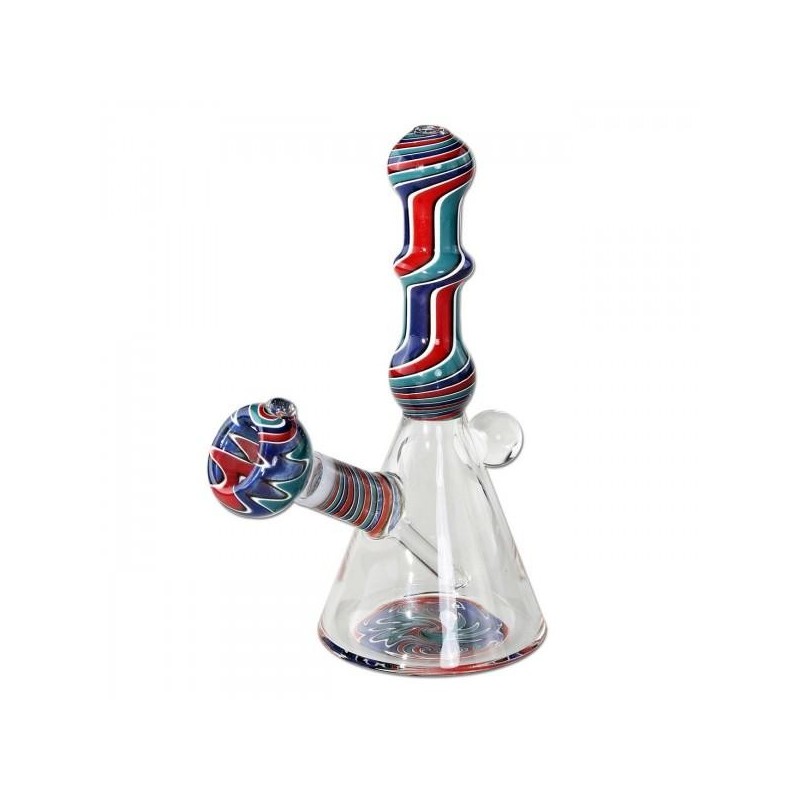Blauwe Mini Bong 14cm | Met Slit Diffuser