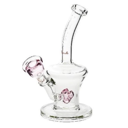 Pure Glass Bong Pink | Little Dume 23cm