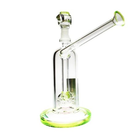 Pure Glass Solaris Bubbler |  36cm Bong | Groen & Zwart