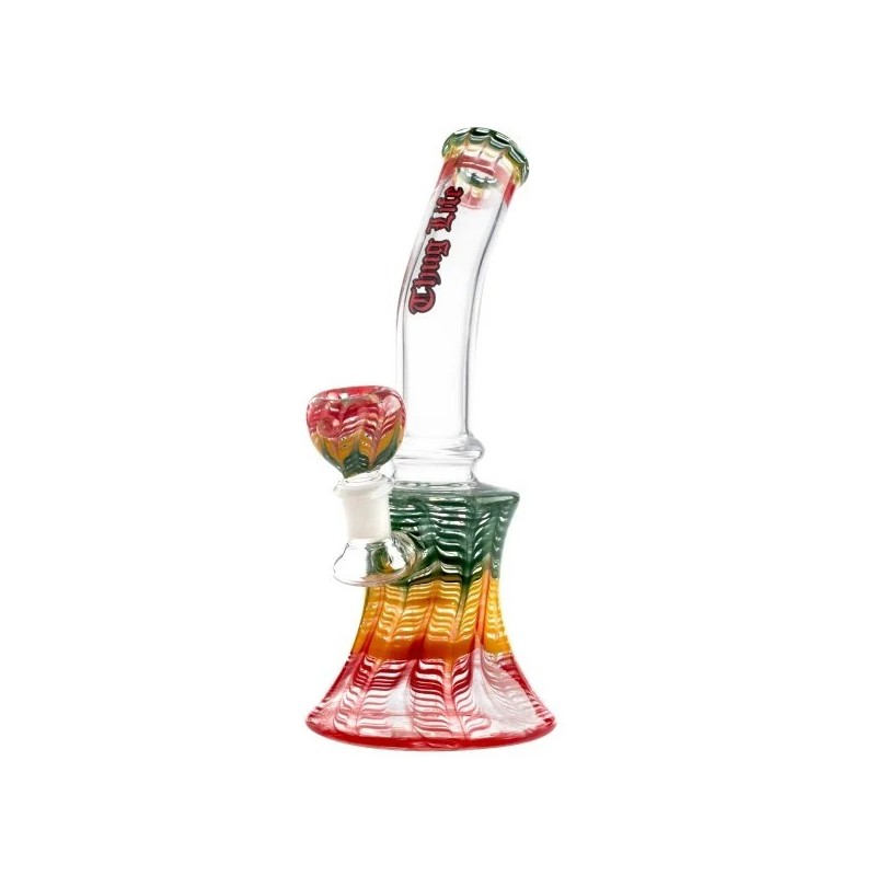 Thug Life Bong Bent Neck | 22cm Glazen Bong