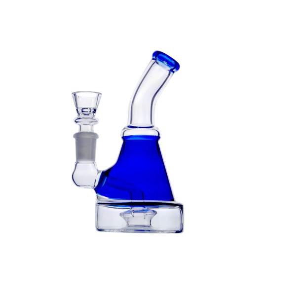 Zware Glazen Bong Diffuser Blauw 16cm