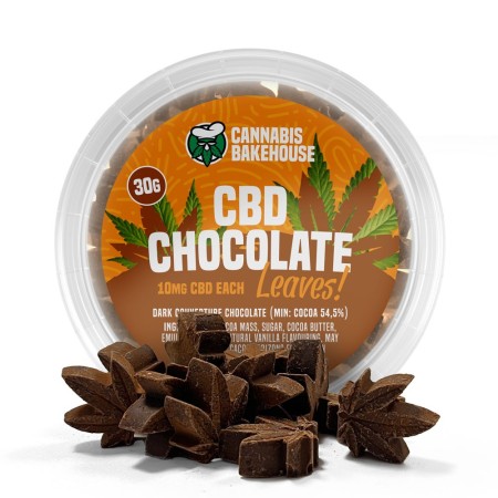CBD Chocolade Leaves | Cannabis Bakehouse | Edibles