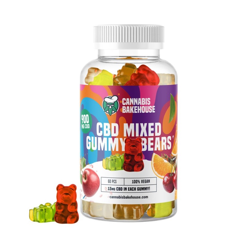 CBD Fruit Gummy Bears | Edibles | Cannabis Bakehouse